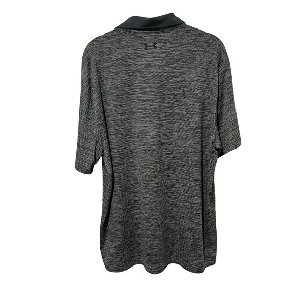 Under Armour Polo Shirt Mens L The Performance Polo Heatgear Dark Gray Golf - Picture 3 of 7